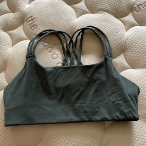 Strappy sports bra